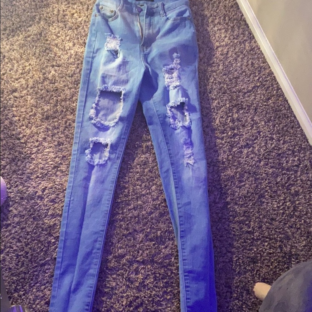 light washed jeans